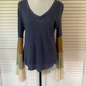 New Free People Spread Your Wings Top S Distressed
